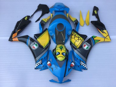 2012-2016 Blaue Haizähne CBR1000RR Verkleidung