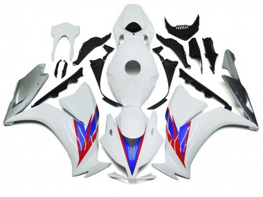 2012-2016 Glänzend Weiß & Silber CBR1000RR Verkleidung