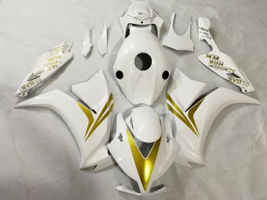 2012-2016 Weiß & Gold CBR1000RR Verkleidung