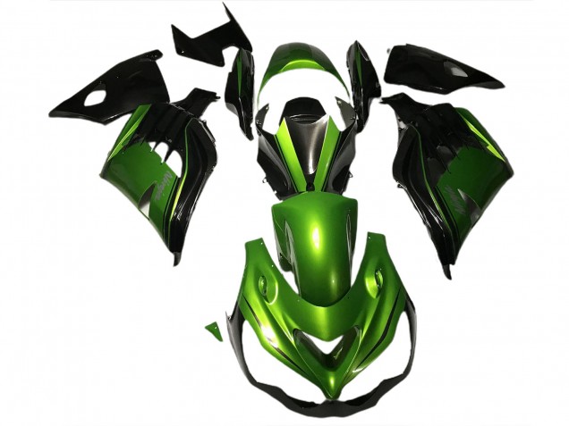 2012-2021 Glänzend Grün & Schwarz ZX14R Verkleidung 2012-2021 Glänzend Grün & Schwarz ZX14R Verkleidung