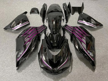 2012-2021 Schwarz Glänzend & Pink ZX14R Verkleidung
