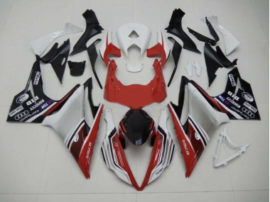 2013-2016 Rot Weiß & Schwarz Stil Daytona 675 Verkleidung