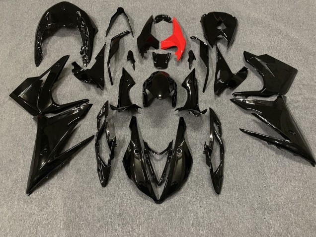 2013-2016 Schwarz Glänzend Daytona 675 Verkleidung