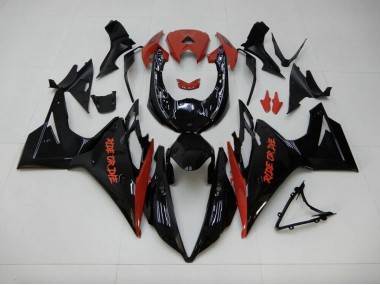 2013-2016 Schwarz Glänzend Stil Daytona 675 Verkleidung