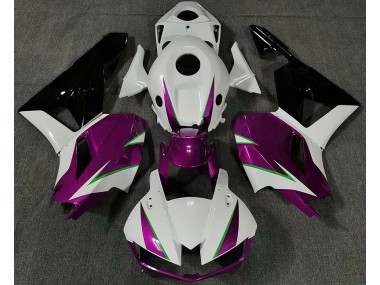 2013-2023 Glanzrosa Weiß & Grün CBR600RR Verkleidung