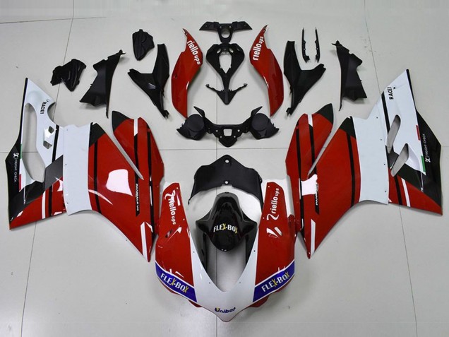 2015-2017 Rot & Weiß Ducati 959 1299 Verkleidung 2015-2017 Rot & Weiß Ducati 959 1299 Verkleidung