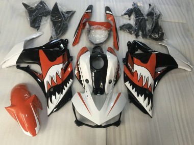 2015-2018 Orange & Weißer Hai R3 Verkleidung