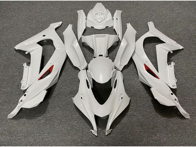 2016-2019 Perlweiß Rot Rand ZX10R Verkleidung