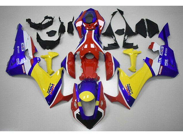 2017-2023 Rot Blau & Gelb HRC CBR1000RR Verkleidung 2017-2023 Rot Blau & Gelb HRC CBR1000RR Verkleidung