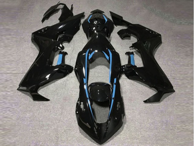 2017-2023 Schwarz Glänzend & Hellblaues Futter CBR1000RR Verkleidung 2017-2023 Schwarz Glänzend & Hellblaues Futter CBR1000RR Verkleidung