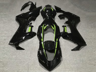 2017-2023 Schwarz Glänzend & Limettengrünes Futter CBR1000RR Verkleidung