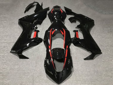 2017-2023 Schwarz Glänzend Mit Rotem Futter CBR1000RR Verkleidung